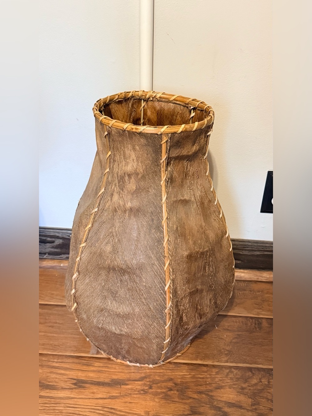 Handmade Flor Vase is crafted from natural Birch Bark